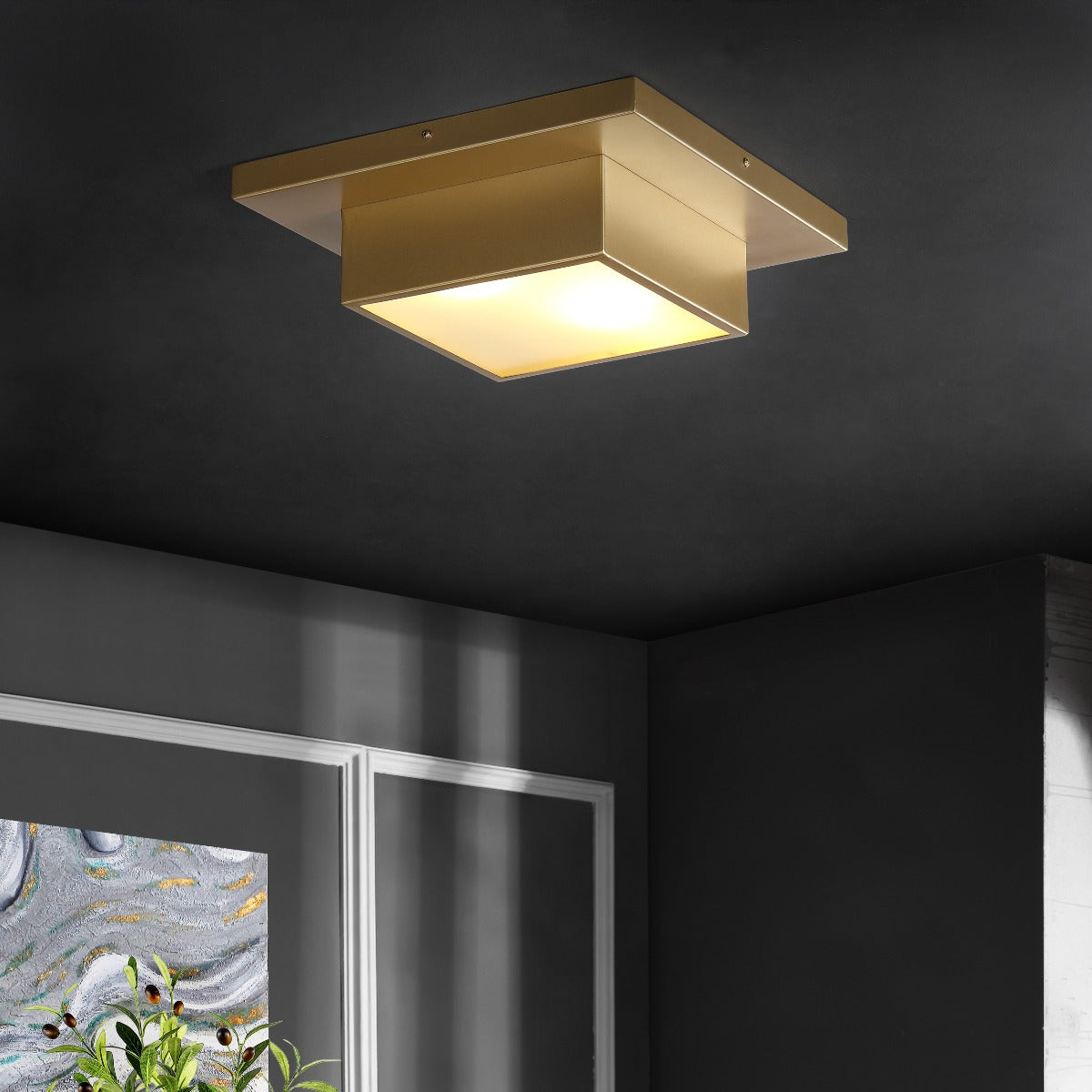 Safavieh Kylin Flush Mount , FLU4067 - Brass