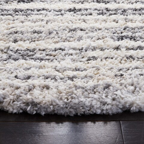 Safavieh Fontana Shag 850 Rug, FNT850 - Ivory / Grey