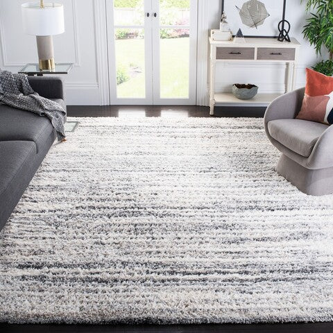 Safavieh Fontana Shag 850 Rug, FNT850 - Ivory / Grey