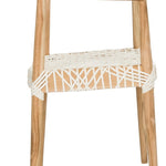 Safavieh Bandelier Arm Chair , FOX1003 - Light Oak/Off White Seat