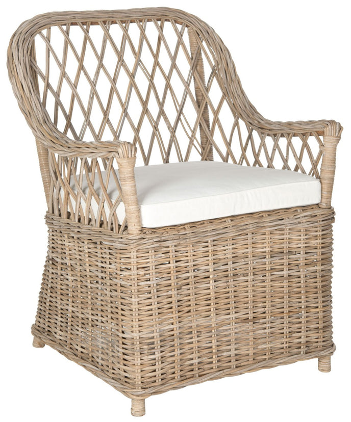 Safavieh Maluku Rattan Arm Chair , FOX1604 - Natural