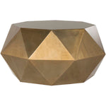 Safavieh Astrid Faceted Coffee Table , FOX3223 - Brushed Brass
