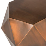 Safavieh Astrid Faceted Side Table , FOX3224 - Copper