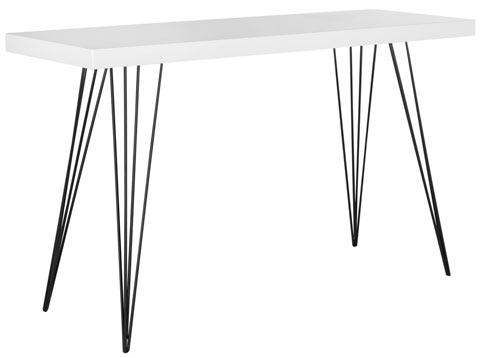 Safavieh Wolcott Retro Mid Century Lacquer Console , FOX4208 - White/Black