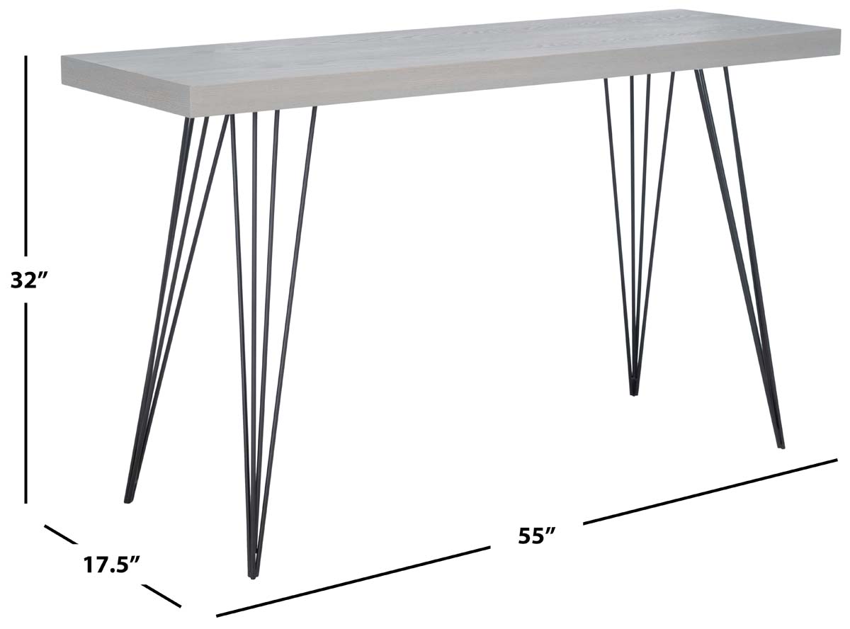 Safavieh Wolcott Retro Mid Century Lacquer Console , FOX4208 - Grey/Black
