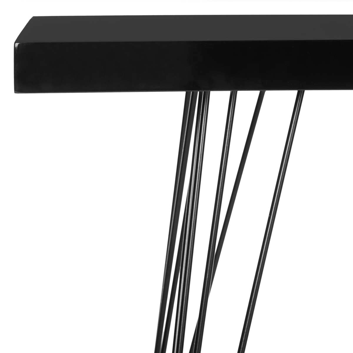 Safavieh Wolcott Retro Mid Century Lacquer Console , FOX4208 - Black/Black
