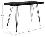 Safavieh Wolcott Retro Mid Century Lacquer Console , FOX4208 - Black/Black