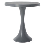 Safavieh Galium Aluminum Round Top Side Table , FOX5500 - Dark Grey