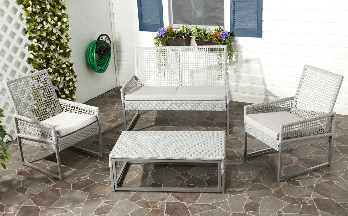 Safavieh Shawmont Outdoor Set , FOX6010 - Grey/Beige