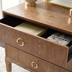 Oak Wood Veneer/Gold - Oak Wood Veneer/Gold