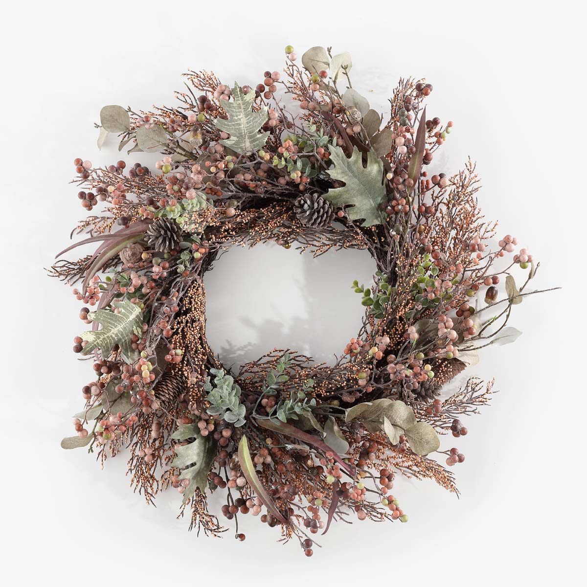 Safavieh Faux 26 Inch Berry & Acorn Wreath , FXP1043