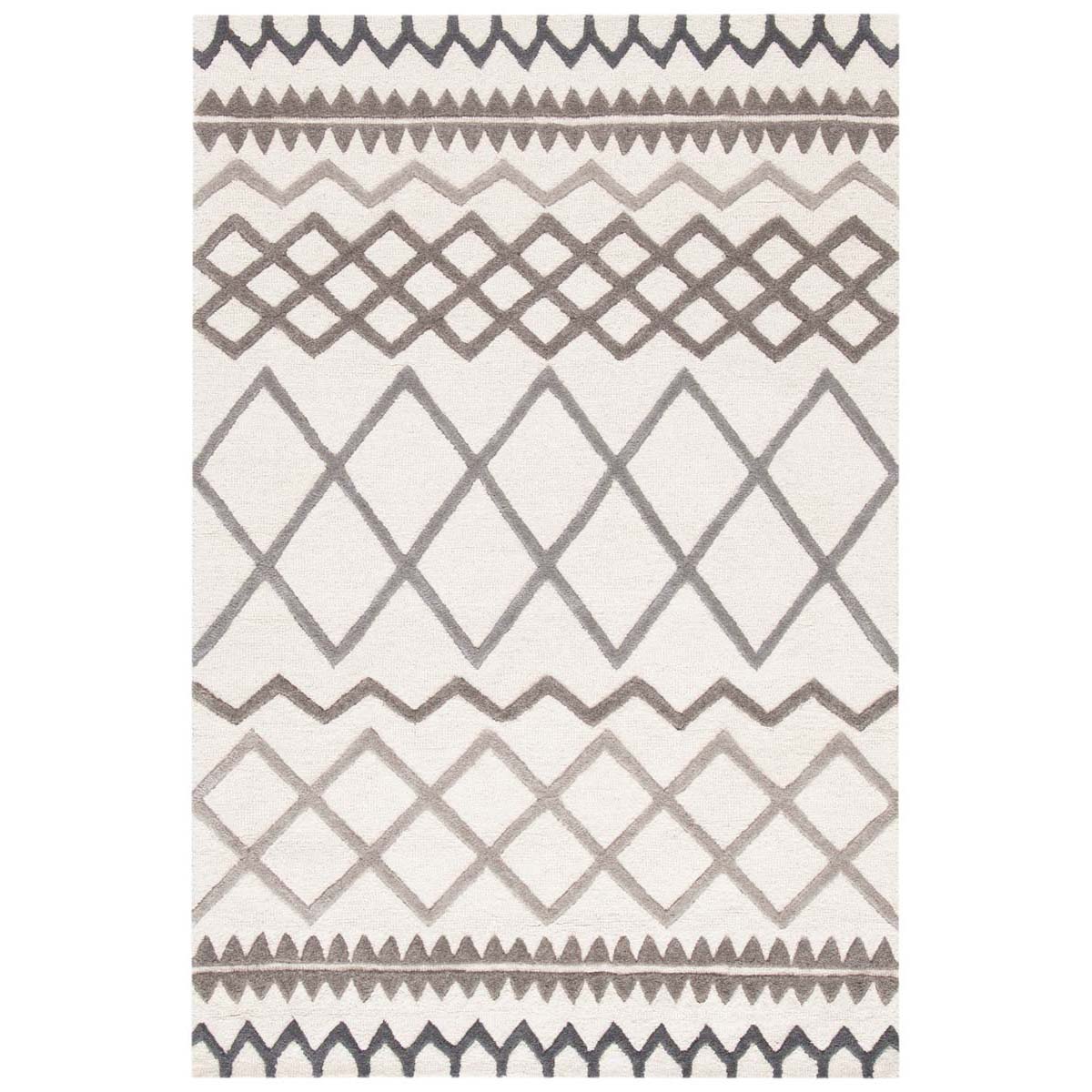 Safavieh Glamour 634 Rug, GLM634 - Ivory / Grey