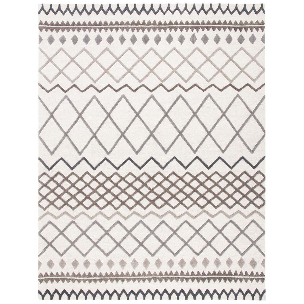 Safavieh Glamour 634 Rug, GLM634 - Ivory / Grey