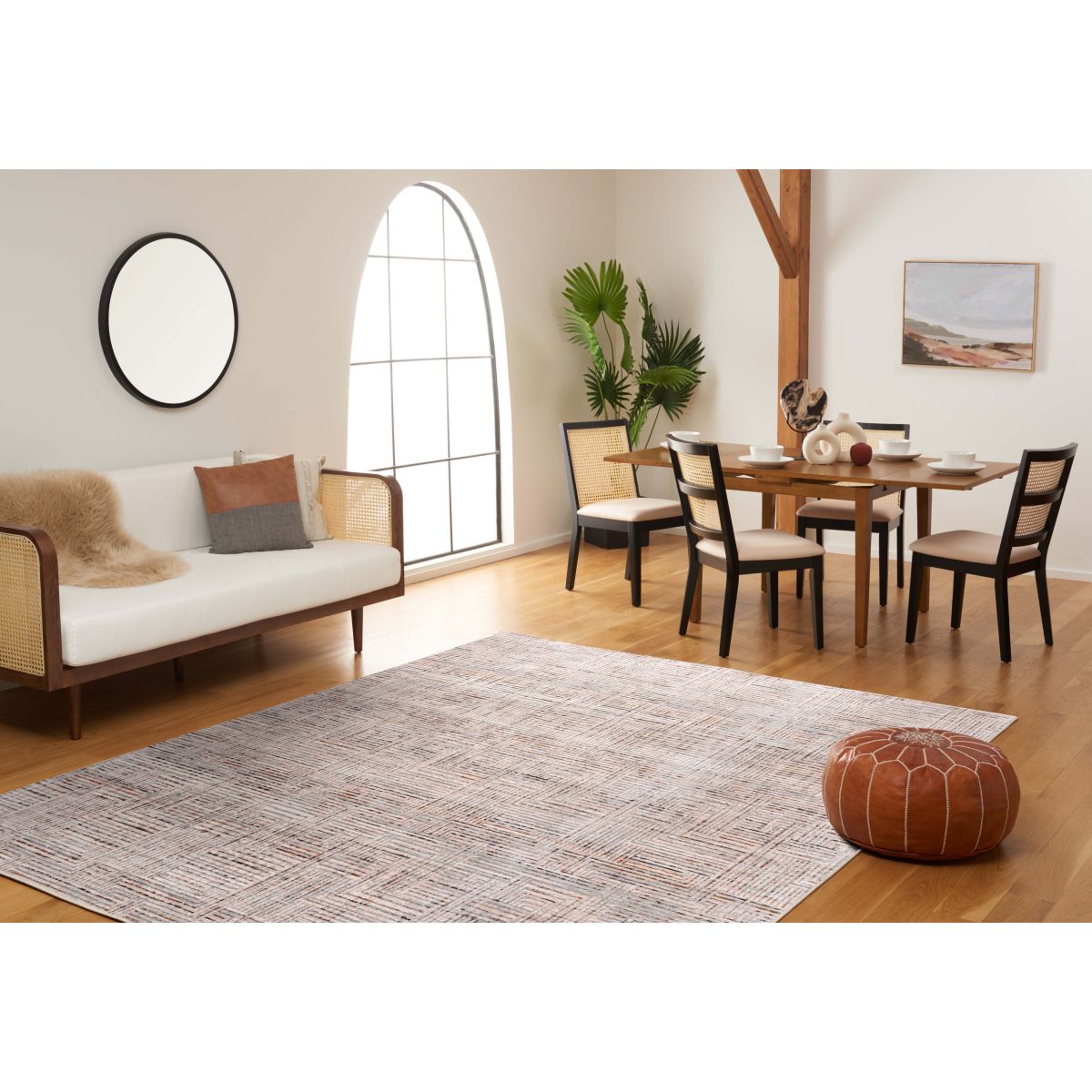 Safavieh Harlow 105 Rug, HAR105 - Ivory Grey / Rust