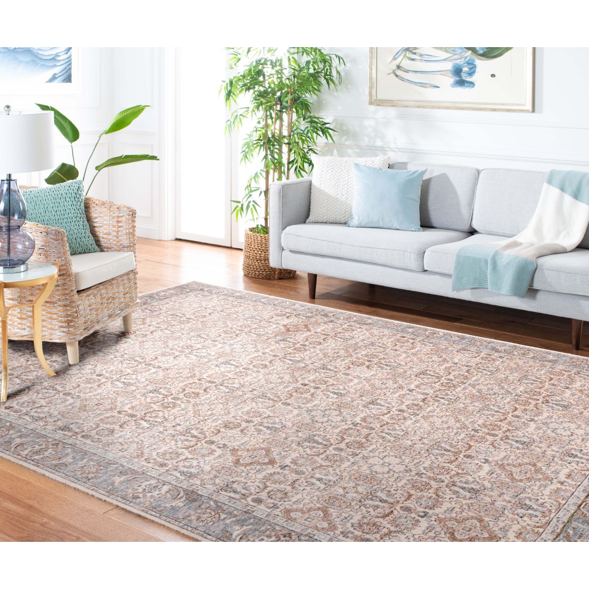 Safavieh Harlow 106 Rug, HAR106 - Ivory Grey / Sage