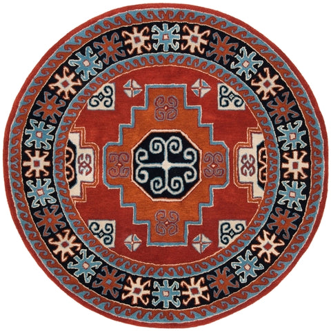 Safavieh Heritage 44Q Rug, HG744Q - Red / Black