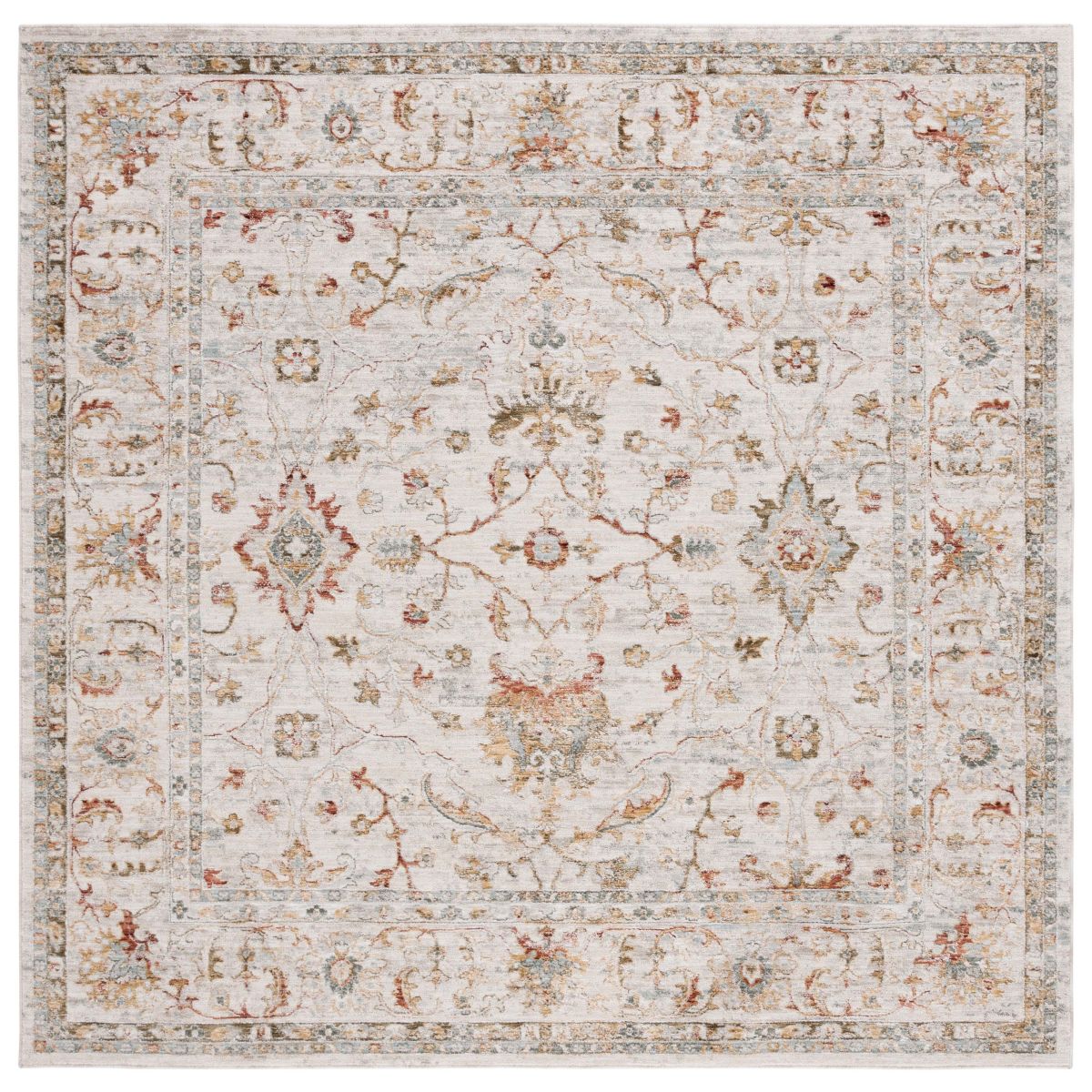 Safavieh Hamilton 114 Rug, HLT114 - Ivory / Rust