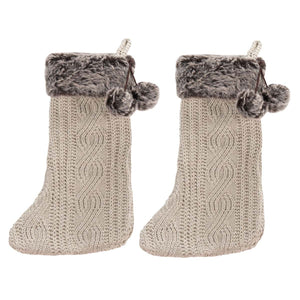 Safavieh Gingerbread Stocking (Set of 2), HOL1005