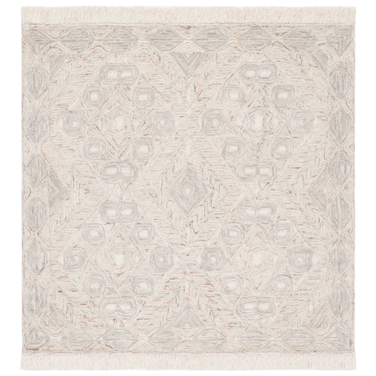 Safavieh Ikat 801 Rug, IKT801 - Ivory / Grey