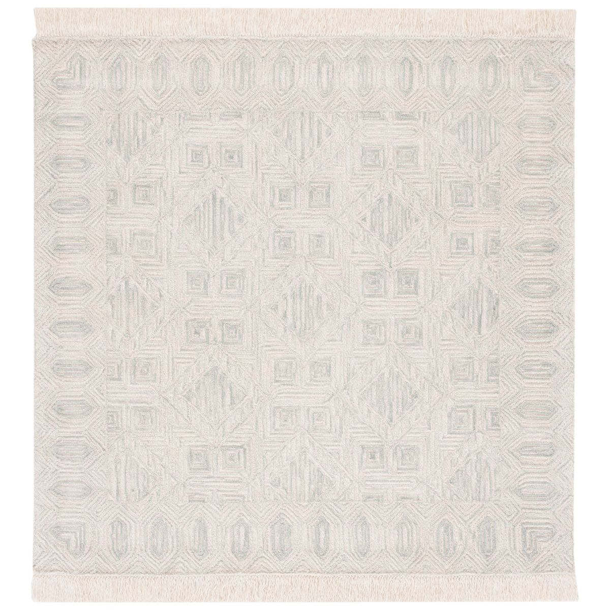 Safavieh Ikat 804 Rug, IKT804 - Ivory / Grey