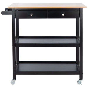 Safavieh Cohyn 2 Drawer 2 Shelf Kitchen Cart , KCH1401