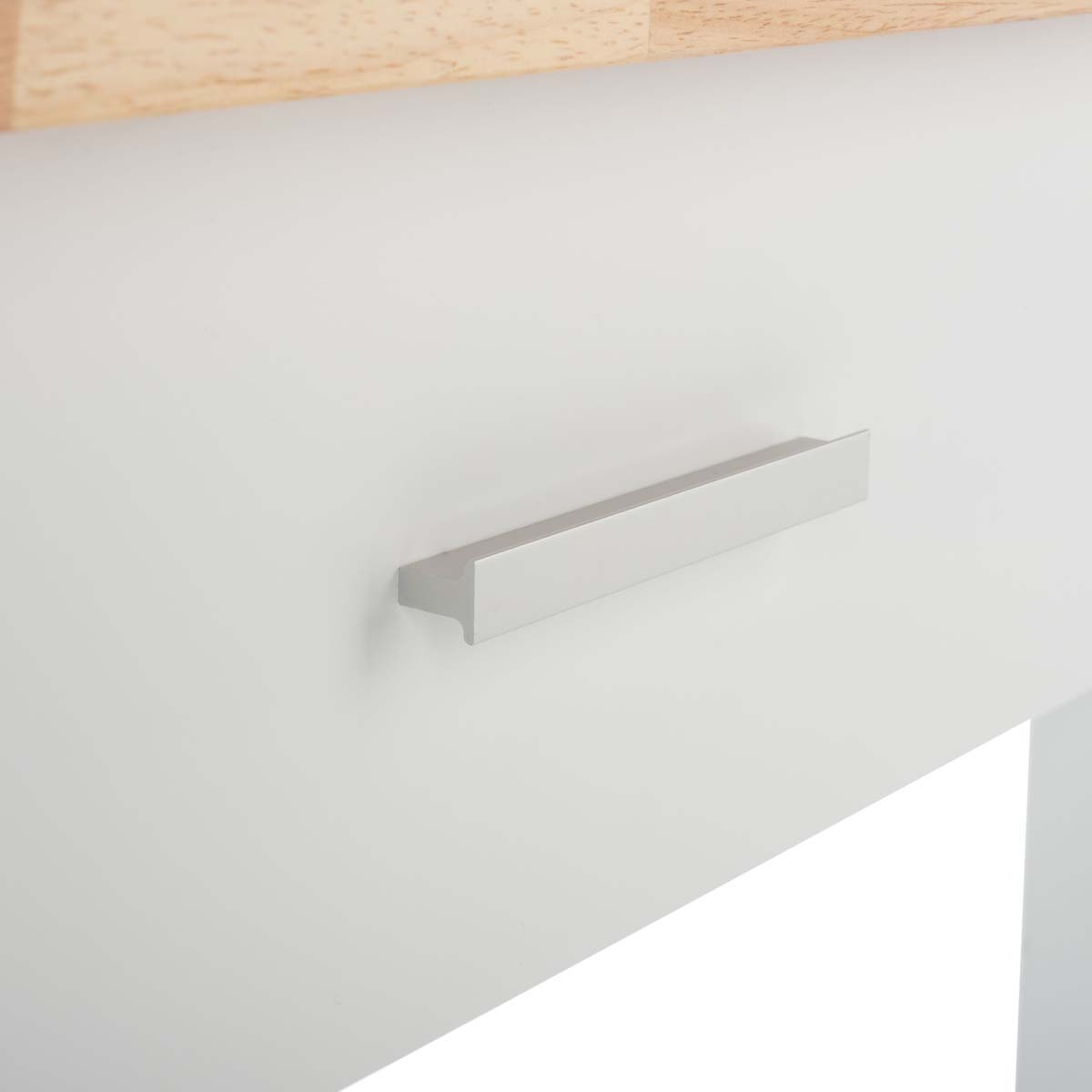 Safavieh Kiko 2 Drawer 2 Shelf Kitchen Cart , KCH8704 - White / Natural