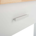 Safavieh Kiko 2 Drawer 2 Shelf Kitchen Cart , KCH8704 - White / Natural