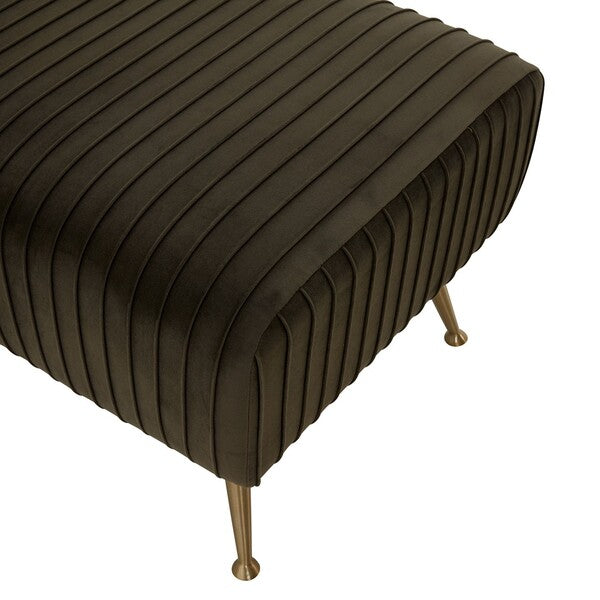 Safavieh Couture Salome Upholstered Bench - Shale Gray