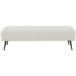 Safavieh Couture Salome Upholstered Bench - Ivory / Black