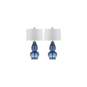 Safavieh Mercurio Double Gourd Lamp W/ USB Port(Set of 2), LIT4155
