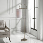 Decor Market Arc Style Base Finished In An Antique Brushed Brass Floor Lamp