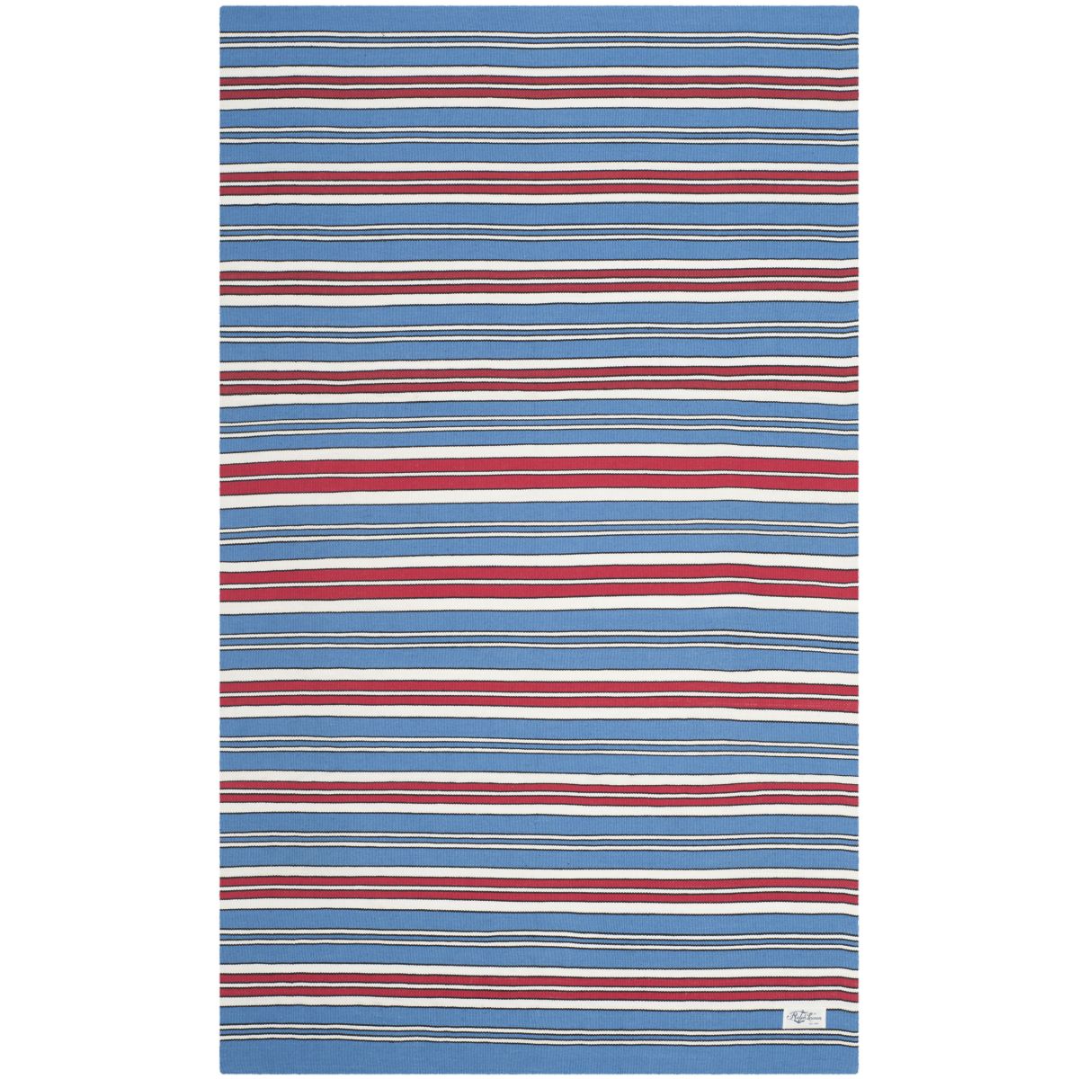 Lauren Ralph Lauren Leopold Stripe Rug, LRL2462 - ROYAL BLUE