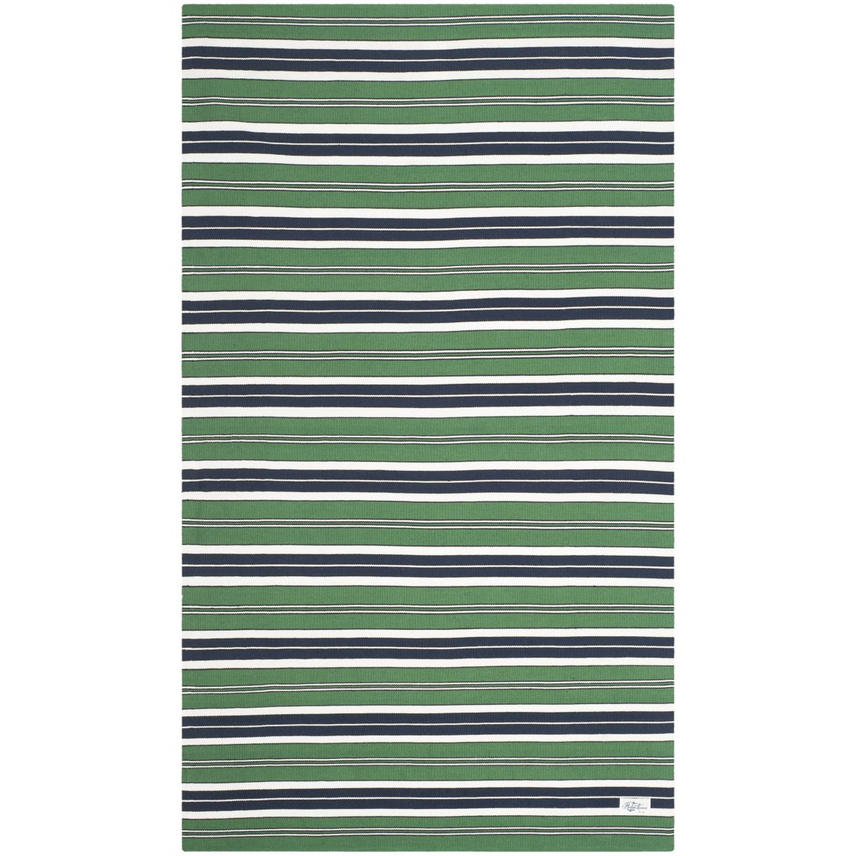 Lauren Ralph Lauren Leopold Stripe Rug, LRL2462 - GREEN