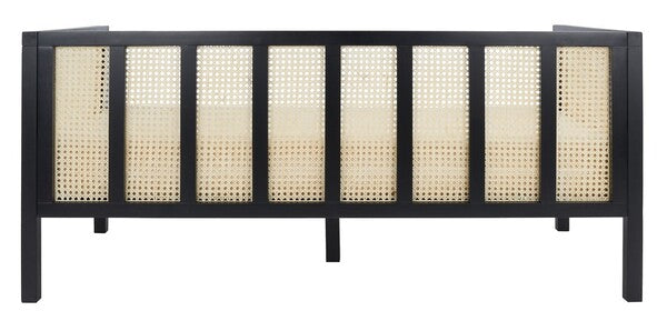 Safavieh Dune Rattan 3 Seater Sofa , LVS1500 - Black/Natural