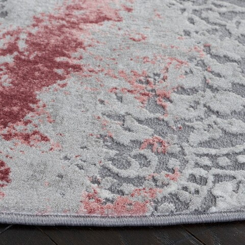 Safavieh Meadow 573 Rug, MDW573 - Light Grey / Pink