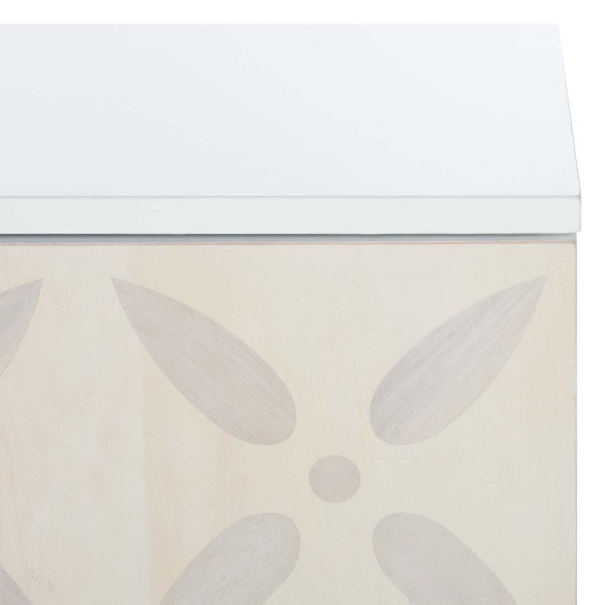 Safavieh Faye 2 Shelf Pattern Media Stand , MED5011 - White Washed