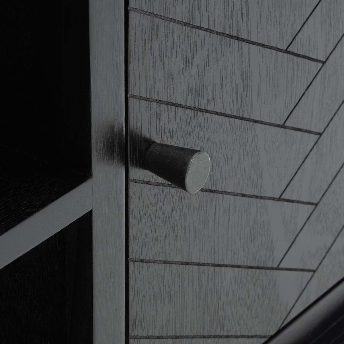 Safavieh Magnolia 2 Door 2 Shelf Media Stand , MED5702 - Black