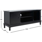 Safavieh Magnolia 2 Door 2 Shelf Media Stand , MED5702 - Black