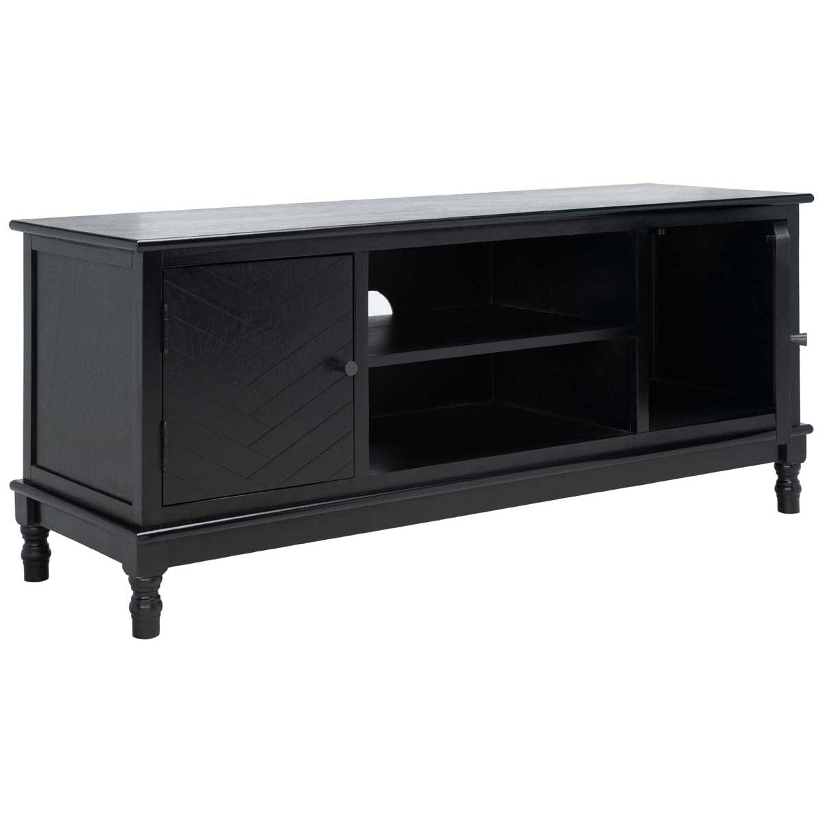 Safavieh Magnolia 2 Door 2 Shelf Media Stand , MED5702 - Black
