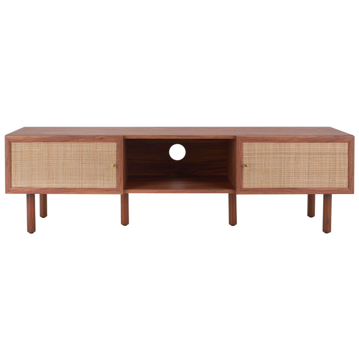 Walnut / Natural Rattan - Walnut / Natural Rattan