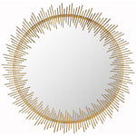 Safavieh Sunray Circle Mirror , MIR4022 - Antique Gold