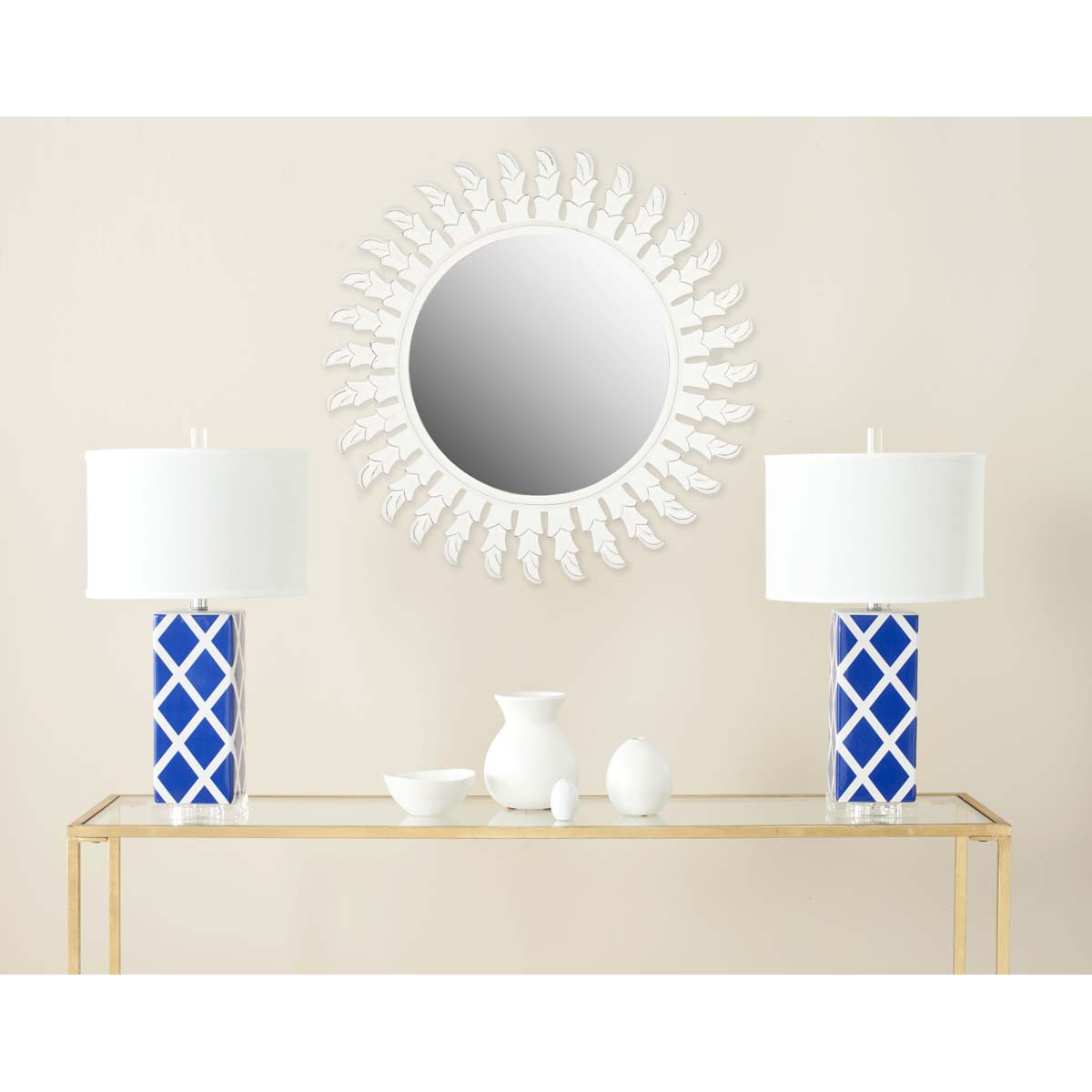 Safavieh Inca Sun Mirror , MIR5008 - Antique White