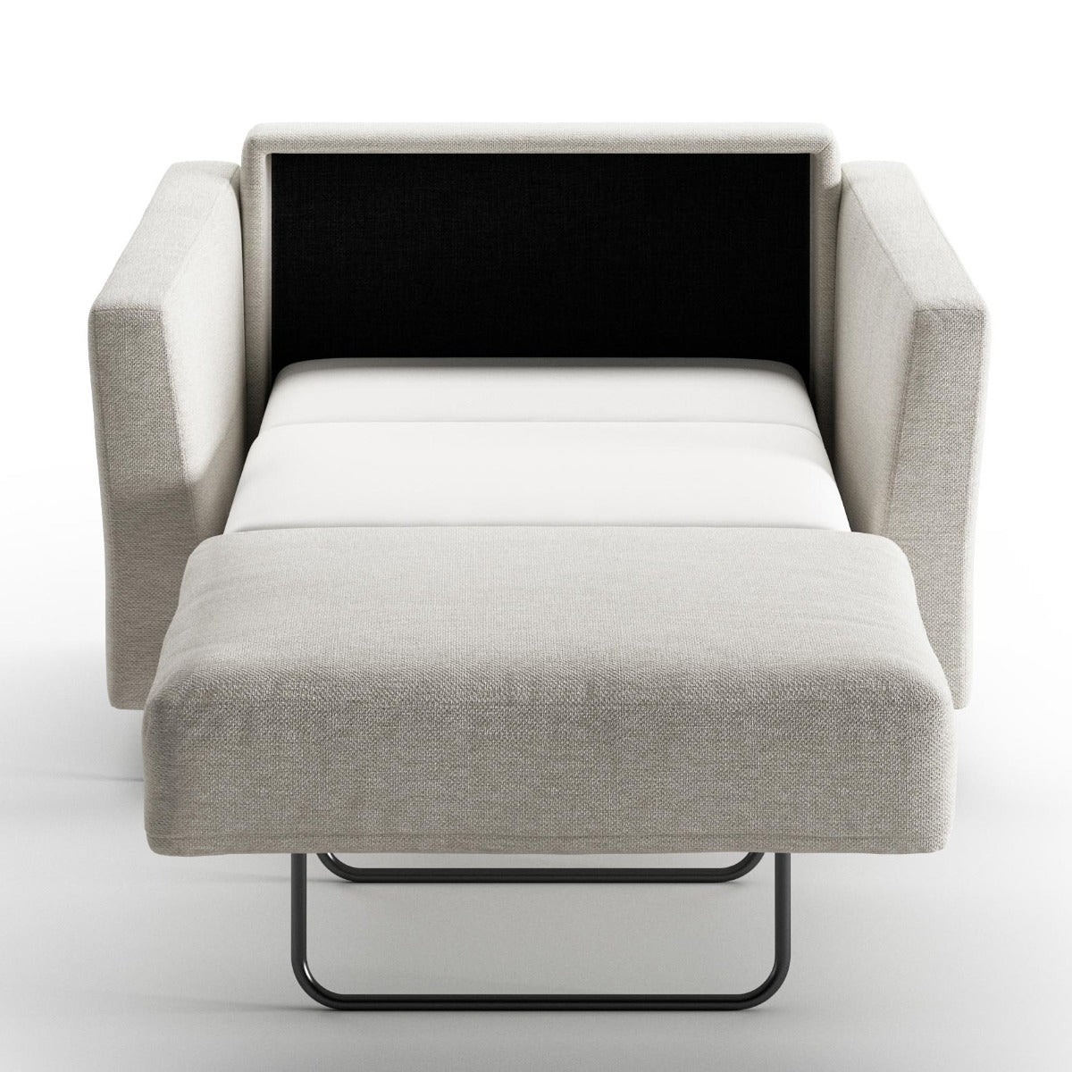 Luonto Furniture Monika Cot Chair Sleeper - Fun 496 -234/9 Chrome