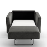 Luonto Furniture Monika Cot Chair Sleeper - Oliver 515 -234/9 Chrome Copy