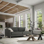 Luonto Furniture Monika King Sofa Sleeper - Oliver 515 -234/9 Chrome