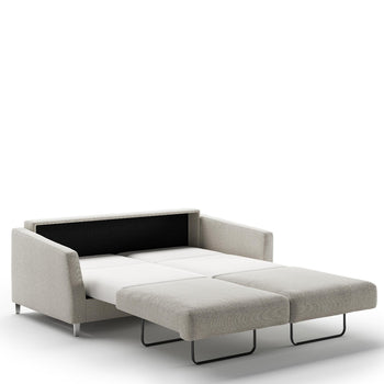 Luonto Furniture Monika Queen Loveseat Sleeper - Fun 496 -234/9 Chrome