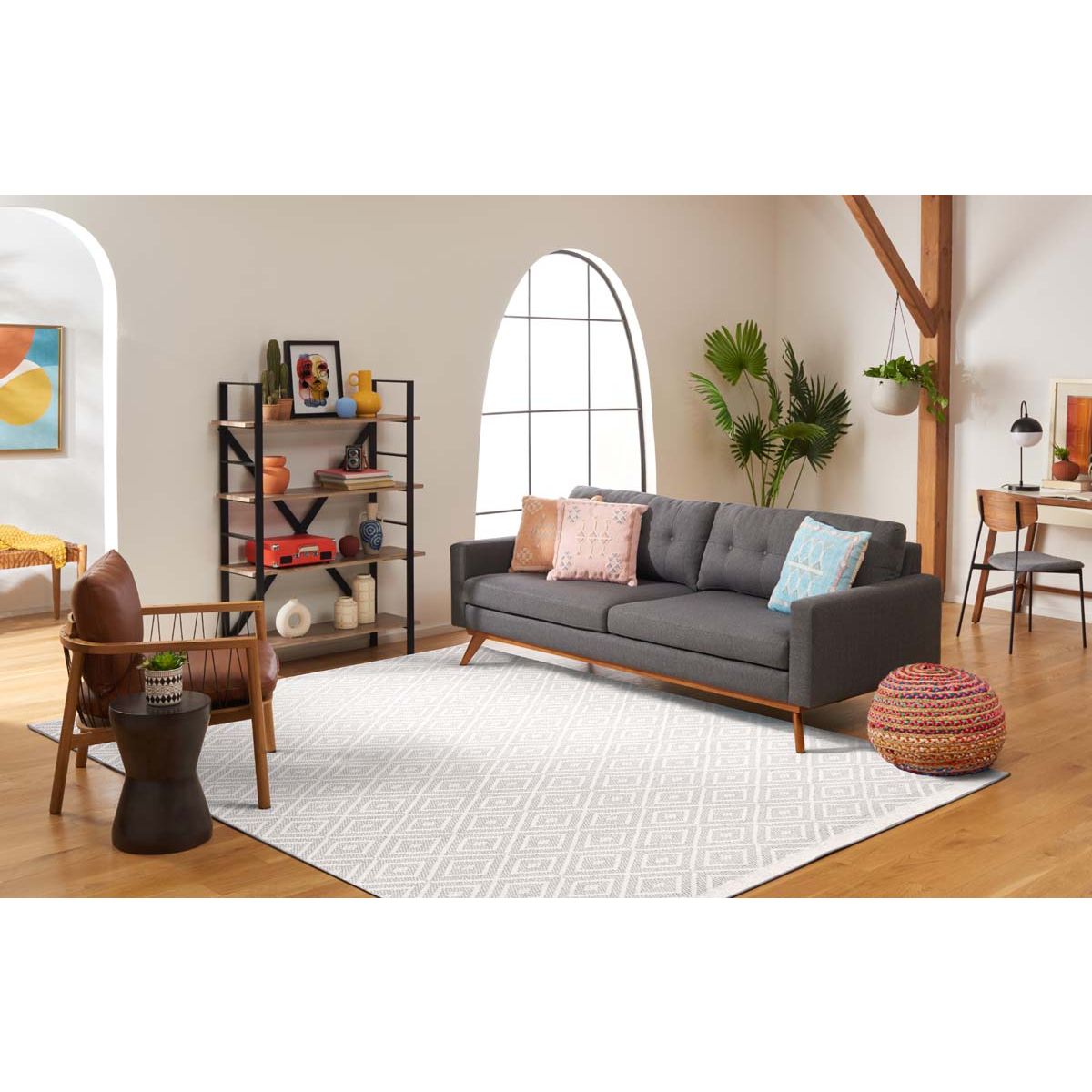 Safavieh Marbella 206 Rug, MRB206 - Ivory / Grey