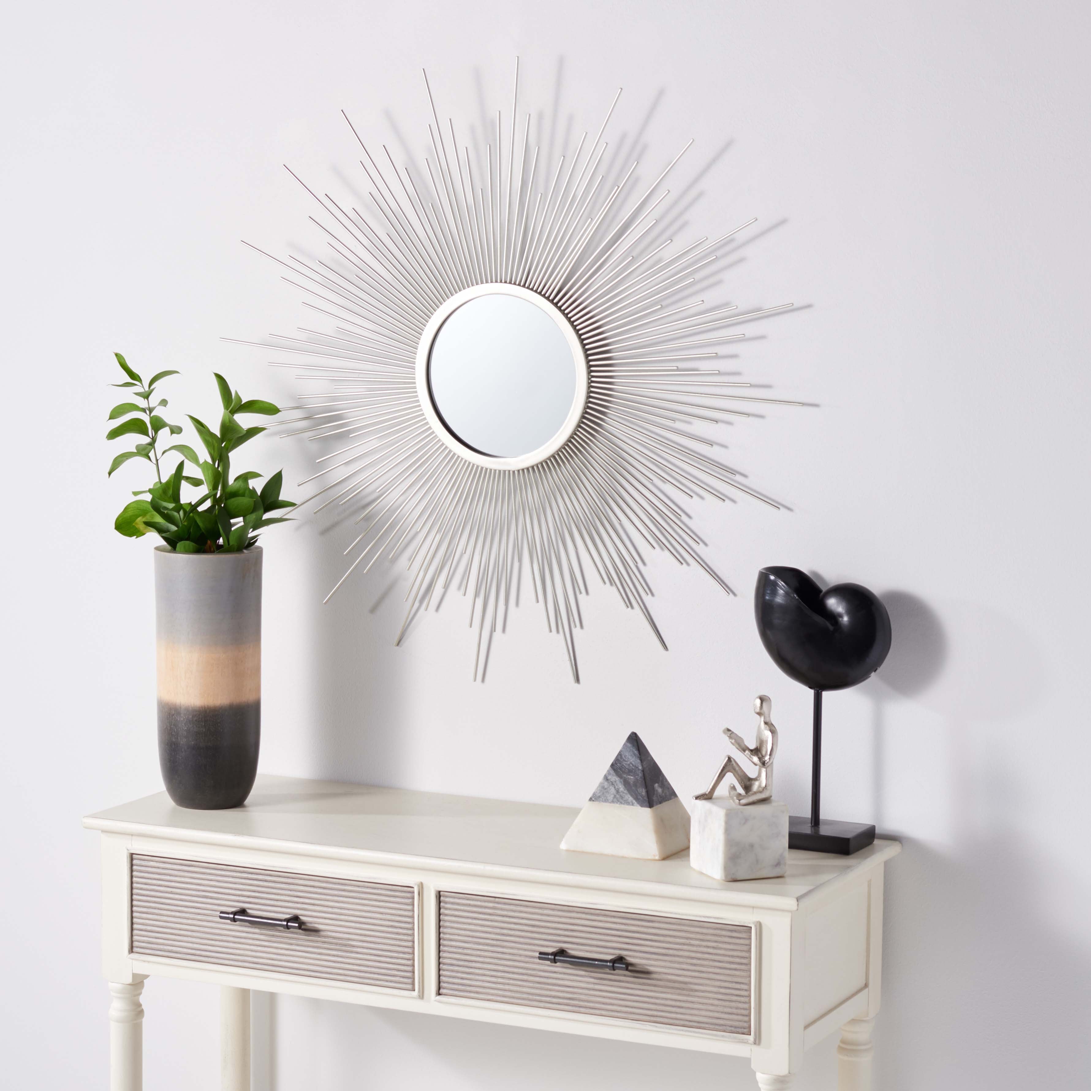 Safavieh Alves Sunburst Mirror , MRR1006 - Champagne