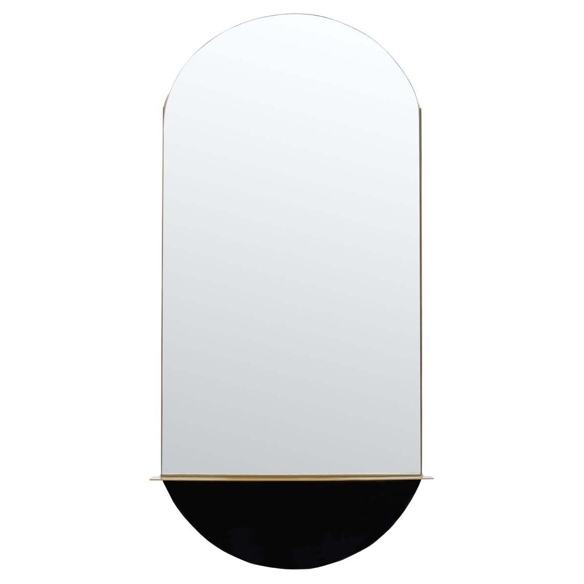 Safavieh Norbury Mirror , MRR3063 - Brass/Black