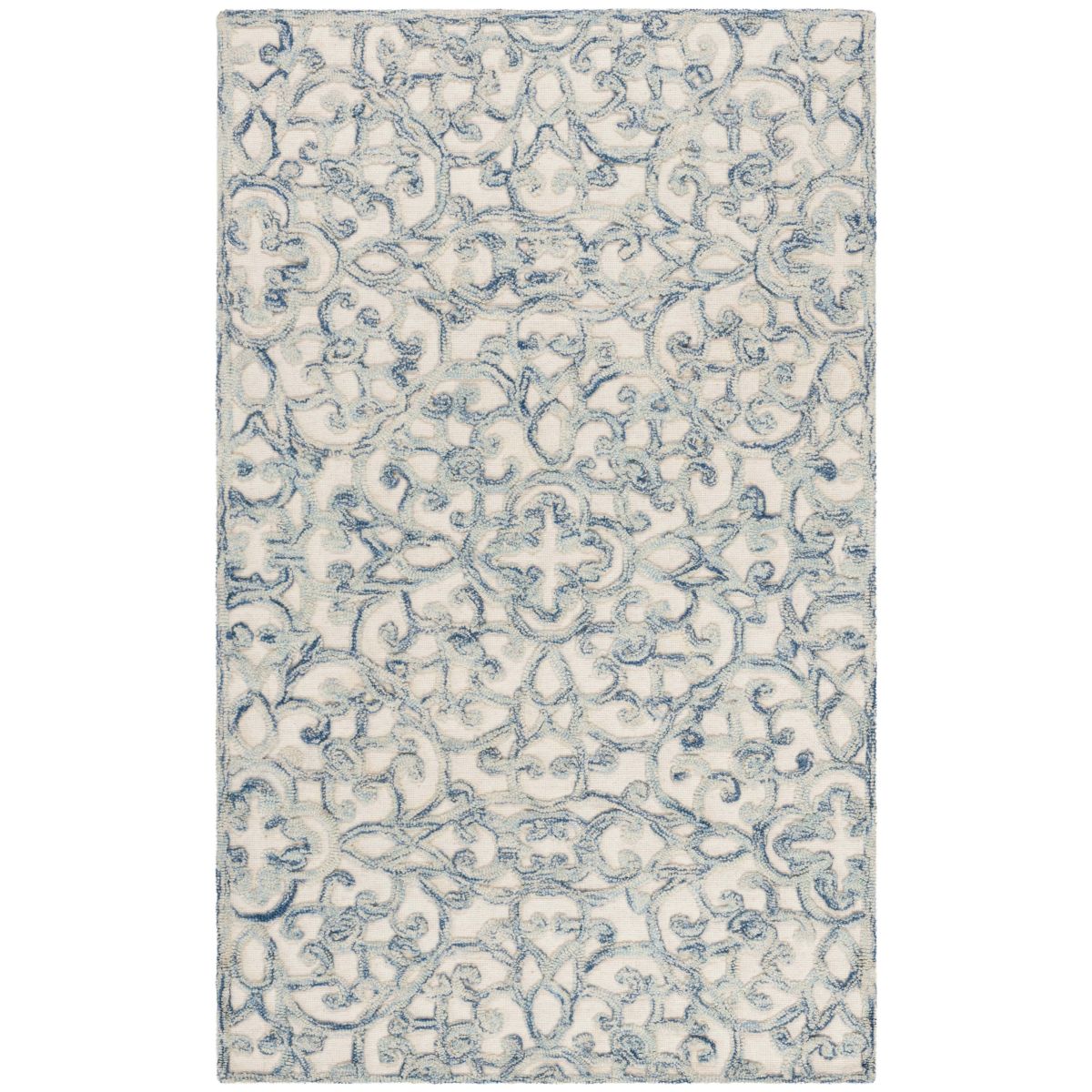 Martha Stewart 3513 Rug, MSR3513 - Blue / Ivory 9' x 12'